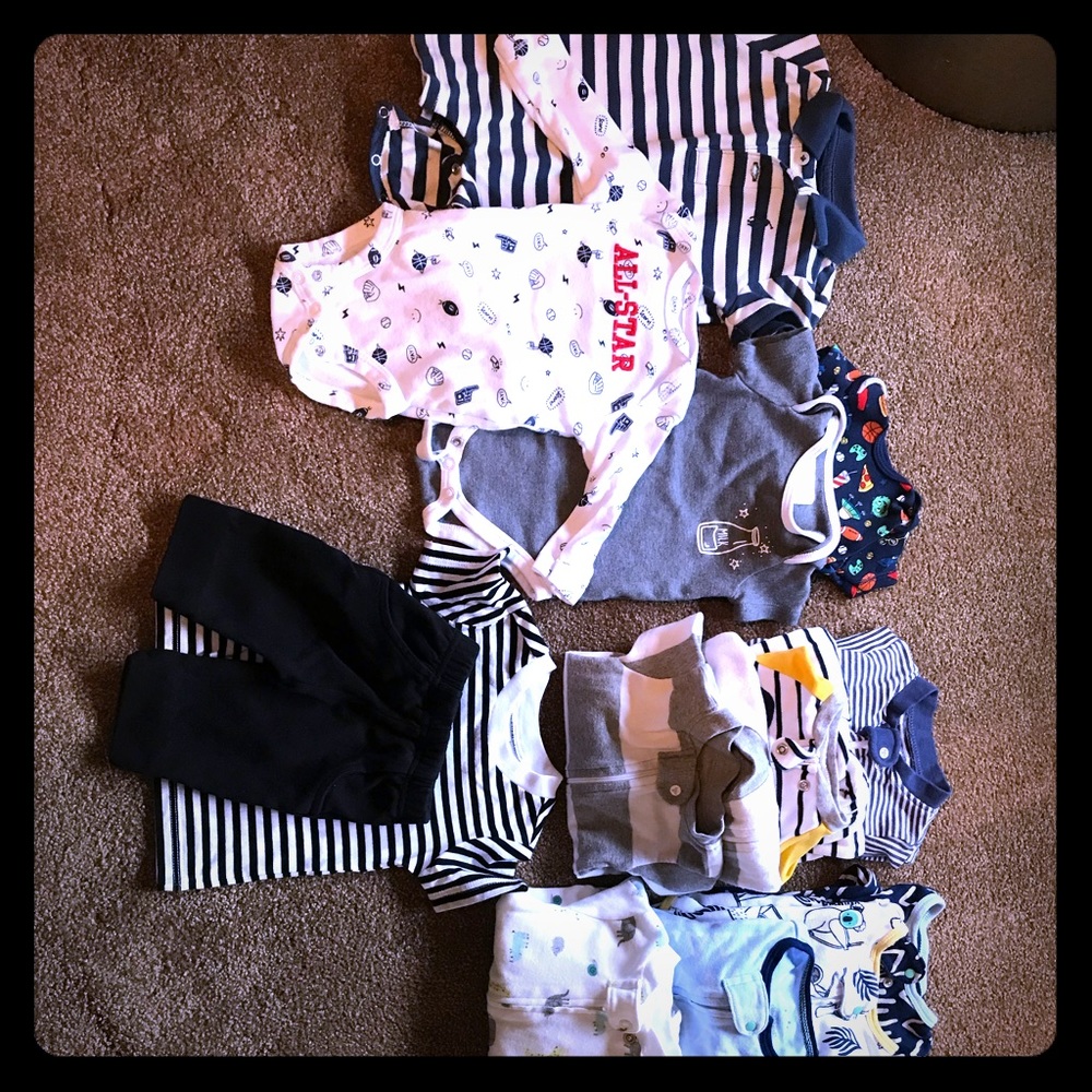 Gently worn 3 month BOYS onesies